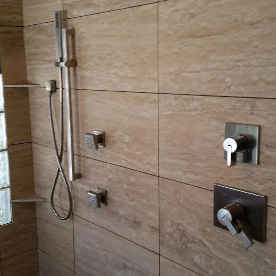 Shower fixture installation for Water Heater Replacement in Northville